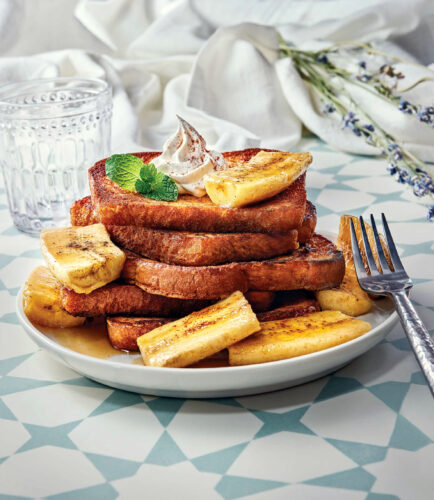 Start the day by sharing  a heartwarming breakfast